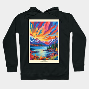 fauvism art of Alaska usa 6 Hoodie